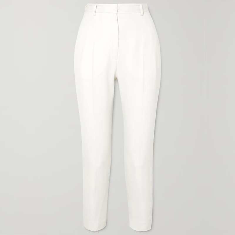 Alexander McQueen Crepe Suit Trousers in White - Kate Middleton Pants -  Kate's Closet