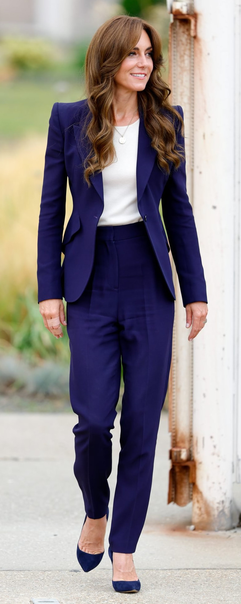 Alexander McQueen Tailored Cigarette Trousers in Amethyst - Kate ...