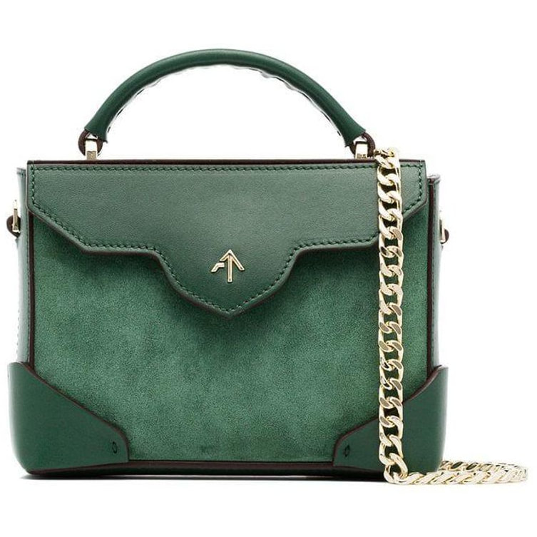 Buy Hidesign Atelier Bartoli 02 Green Leather Satchel Handbag Online At  Best Price @ Tata CLiQ