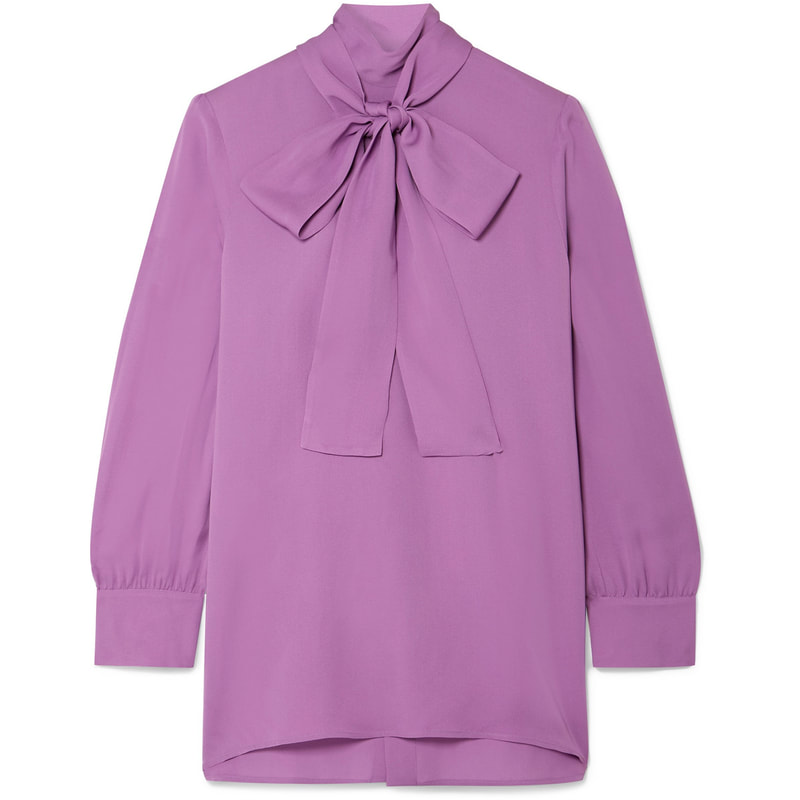gucci purple blouse