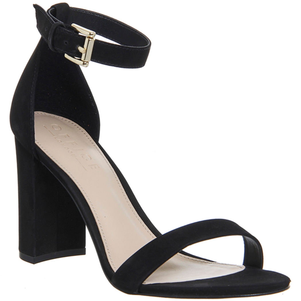 Amazon.com | Herstyle Womens RROSE Heeled Sandals Open Toe Adjustable Ankle  Strap Zipper Back Dress Wedding Office Pumps Shoes, Black, Size 5.0 | Heeled  Sandals