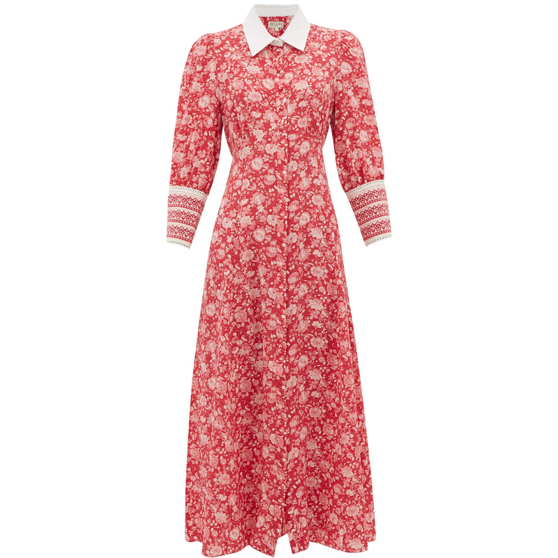 MICHAEL Michael Kors Carnation Georgette Shirtdress - Kate Middleton Dresses  - Kate's Closet