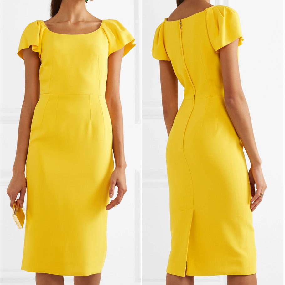 dolce and gabbana yellow dress