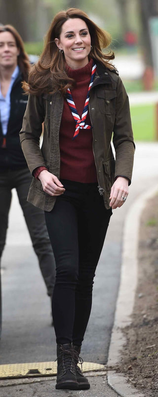 Kate Middleton's Barbour jacket - Defence Wax Coat in Olive Green