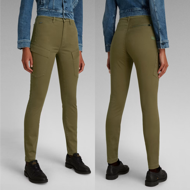G-Star Raw High G-Shape Cargo Skinny Pants in Dark Olive - Kate Middleton  Pants - Kate's Closet