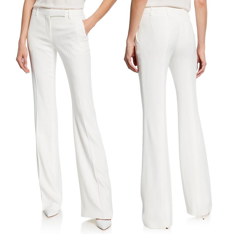 Alexander McQueen Crepe Suit Trousers in White - Kate Middleton Pants -  Kate's Closet