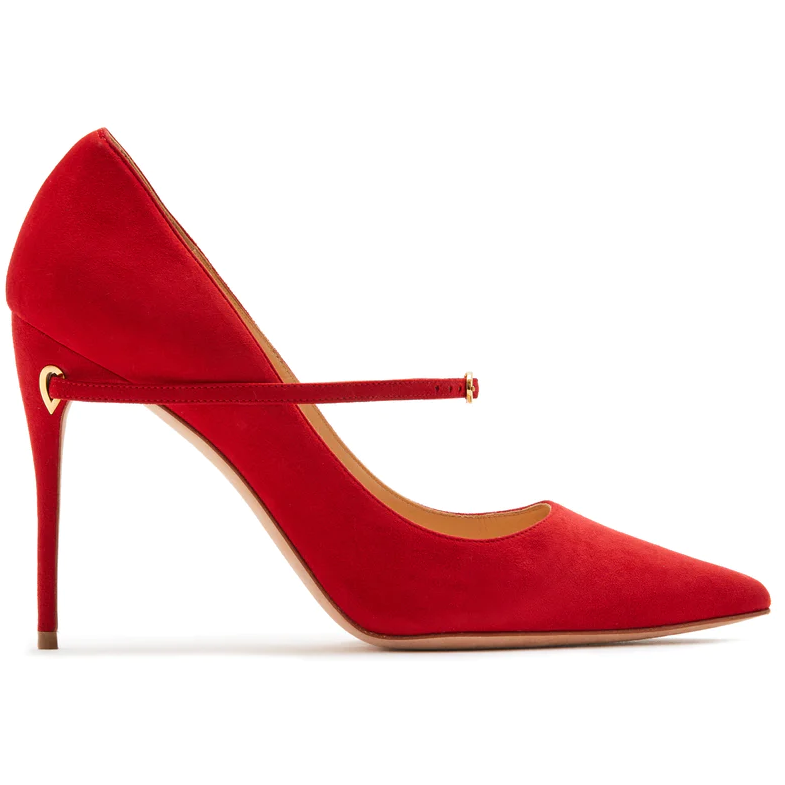 Gianvito Rossi Gianvito 105 Pumps in Red Suede - Kate Middleton Shoes -  Kate's Closet