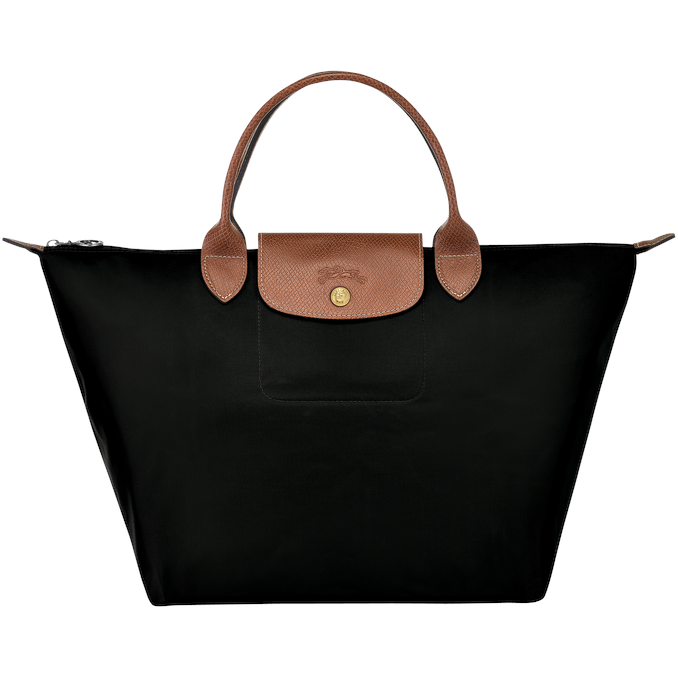 longchamp black bag medium
