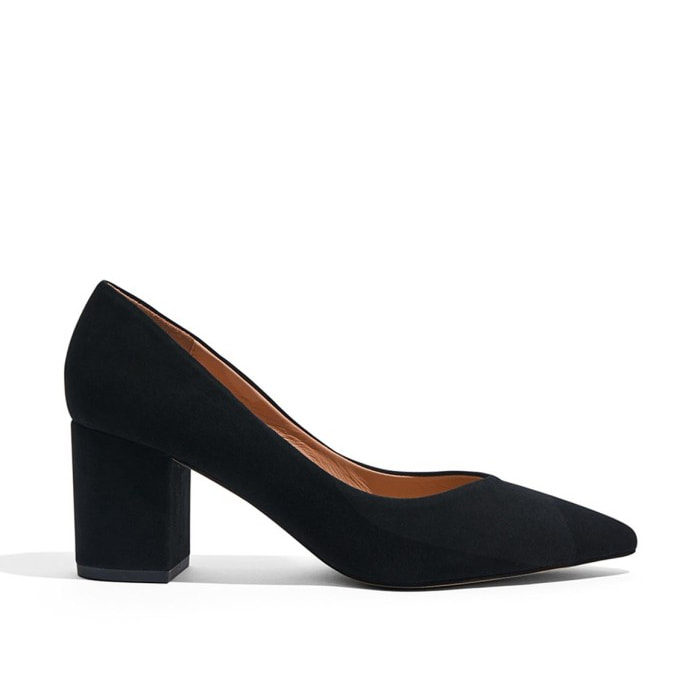 Tod's Black Suede Block Heel Pumps - Kate Middleton Shoes - Kate's
