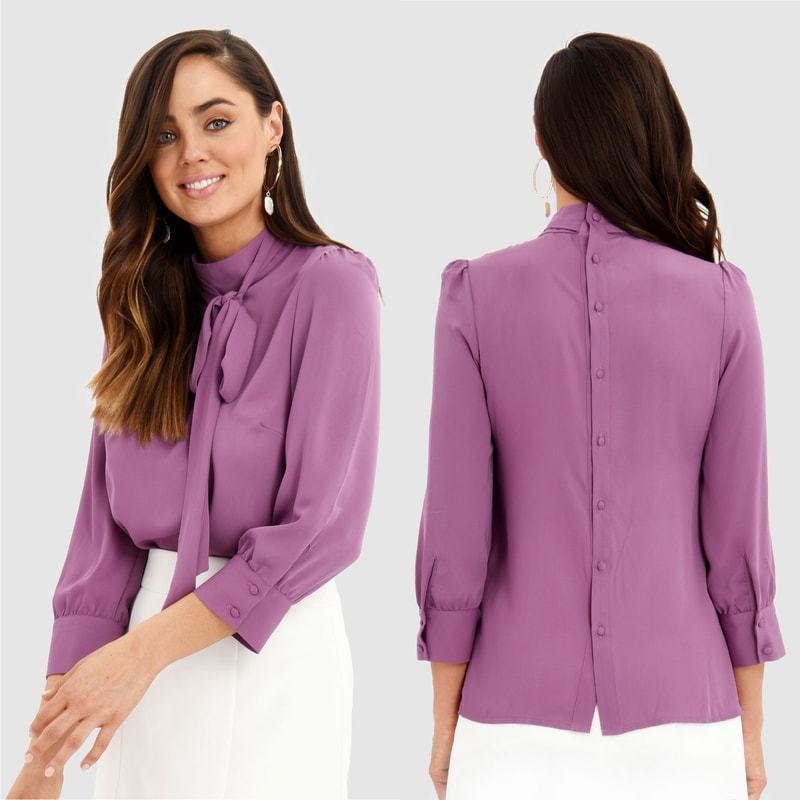 gucci purple blouse