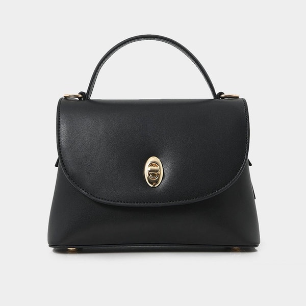 Mulberry Seaton Black Leather Top Handle Bag-Kate Middleton